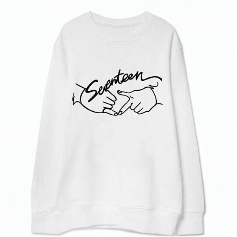 Damen Sweatshirt mit kreativem Handschrift-Design Drune