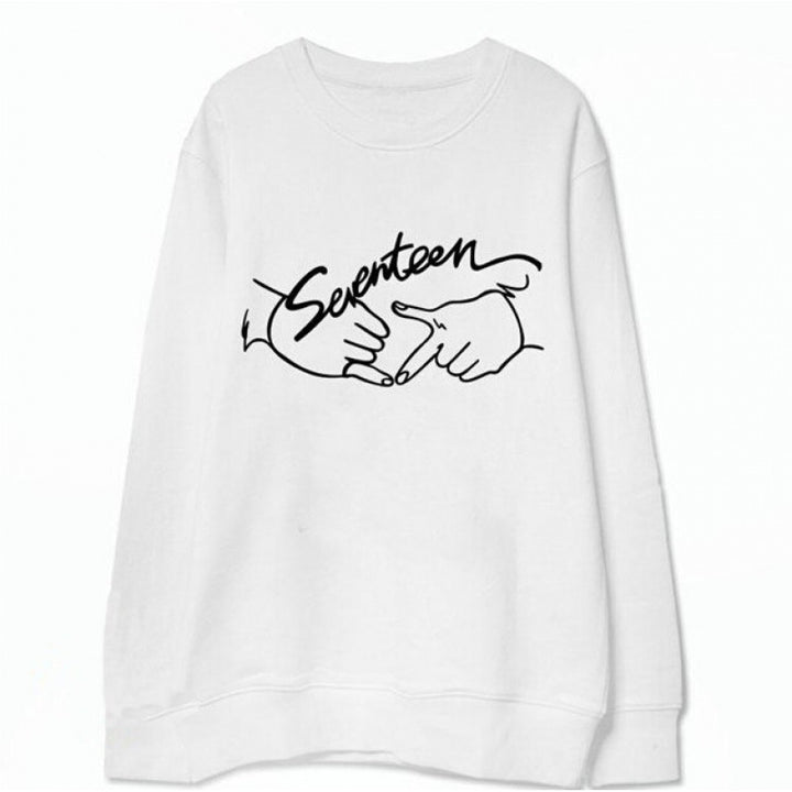 Damen Sweatshirt mit kreativem Handschrift-Design Drune