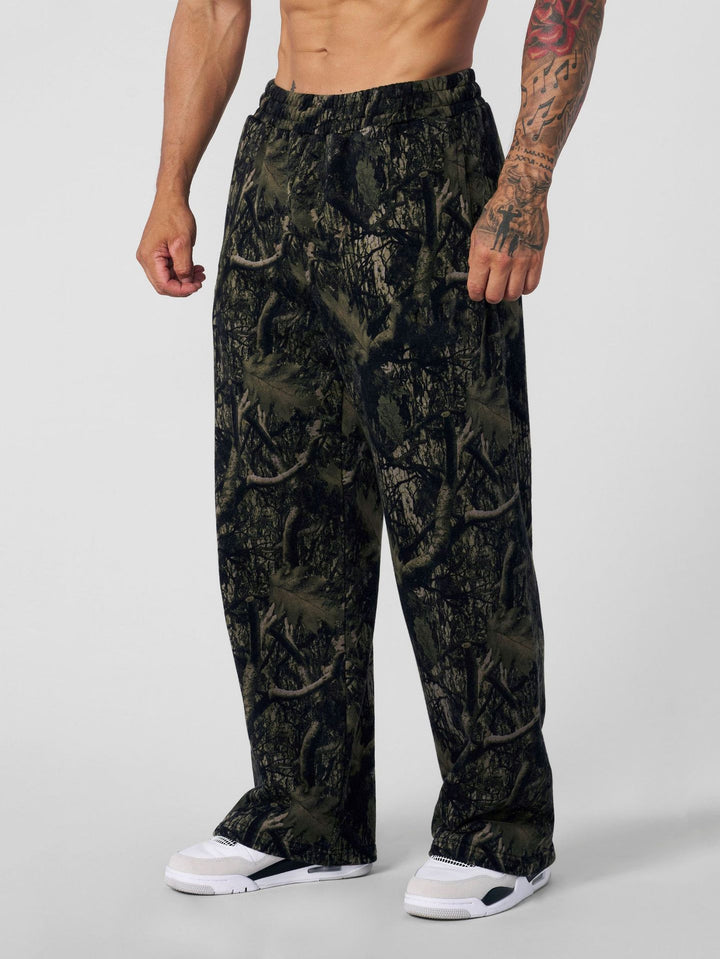 Herren Freizeithose im modernen Camouflage-Design mit elastischem Bund Drune