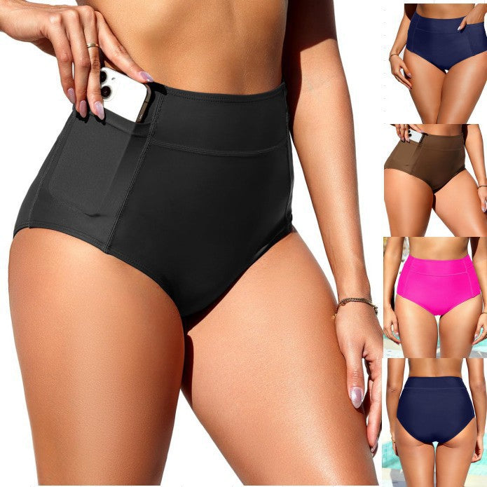 Damen Hochtaillierte Badeshorts Drune