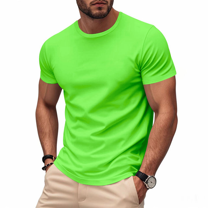Herren nan leichtes Kurzarm-Funktionsshirt mit Rundhalsausschnitt schnelltrocknendem Stretchgewebe und flachen Nähten Drune