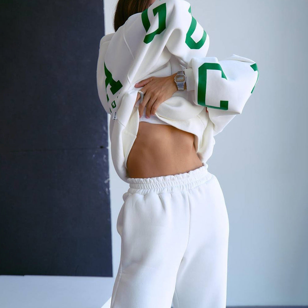 Damen lässiger Oversized Hoodie mit sportlichen Details Drune