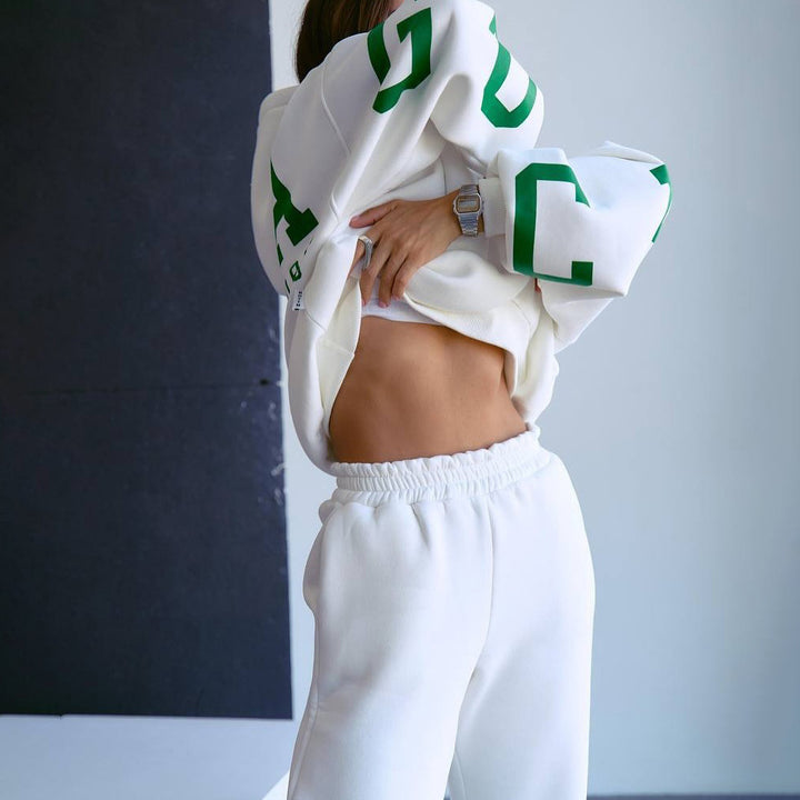 Damen lässiger Oversized Hoodie mit sportlichen Details Drune