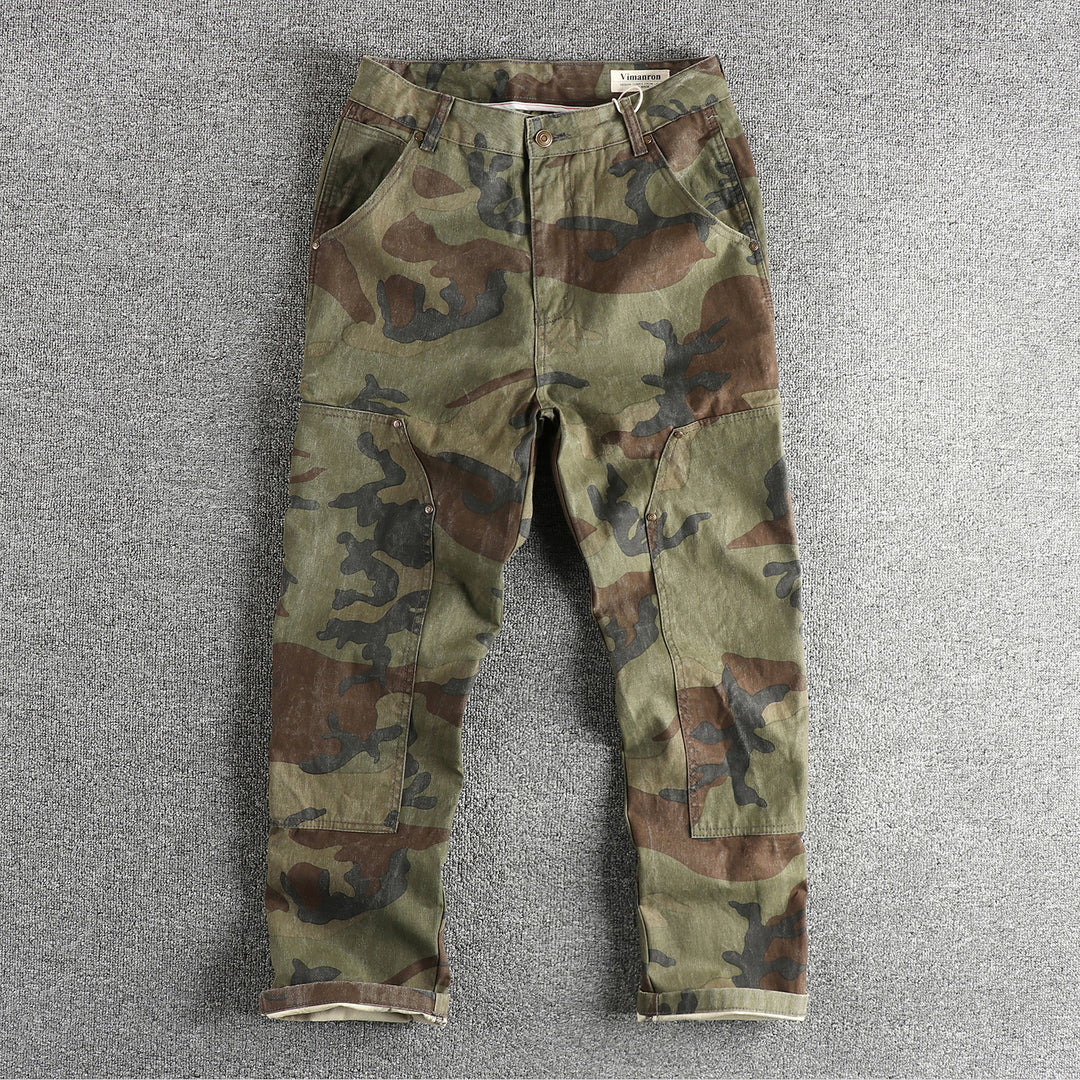 Herren Cargohose im modernen Camouflage-Design mit multifunktionalen Taschen Drune