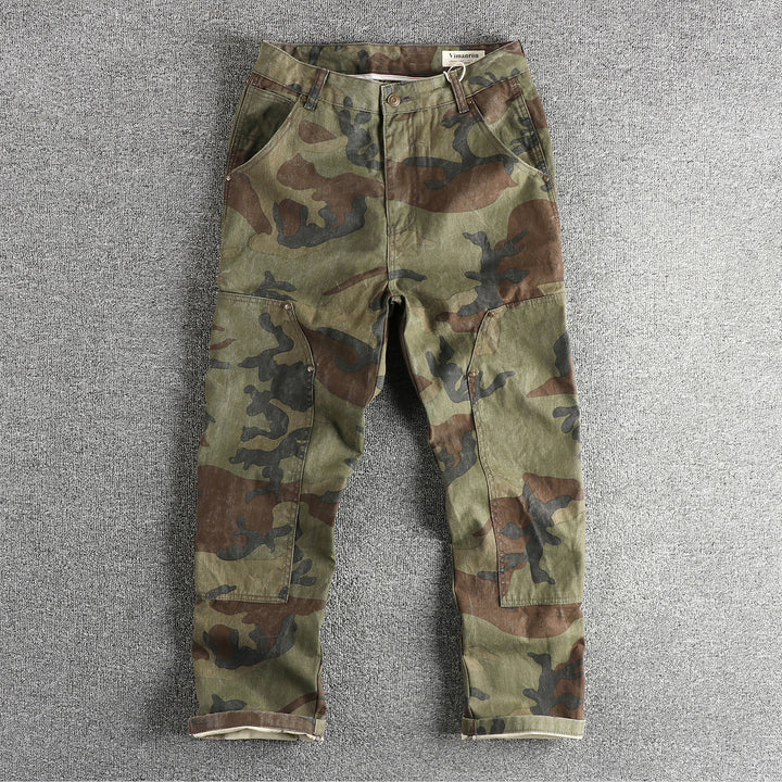 Herren Cargohose im modernen Camouflage-Design mit multifunktionalen Taschen Drune