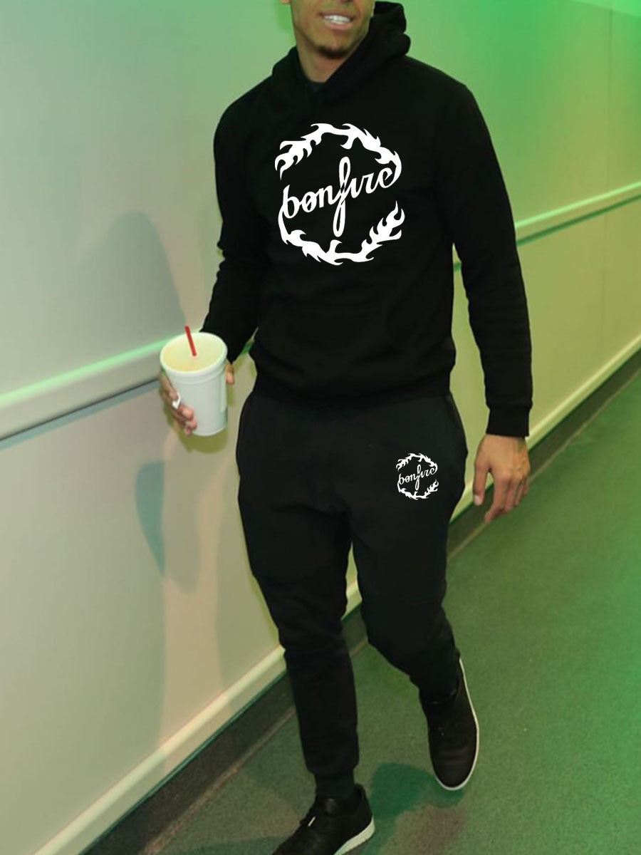 Damen Hoodie und Jogginghose Set mit modernem Logo Drune