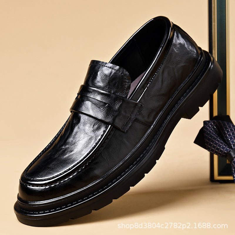 Herren Elegante Leder Mokassins mit rutschfester Sohle und komfortablem Innenfutter Drune