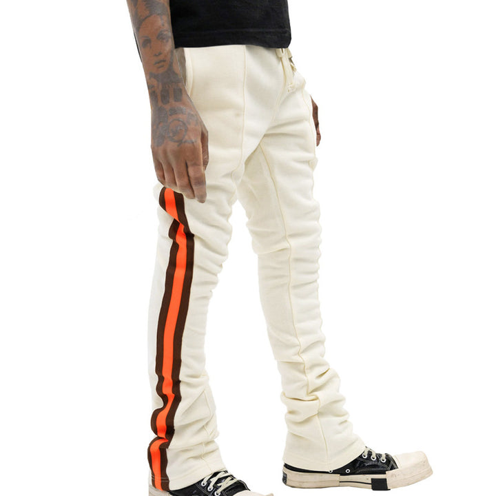 Herren nan schmal zulaufende Sweatpants mit sichtbarer Mittelnaht, elastischem Tunnelzugbund und lässigem Tapered Cut Drune