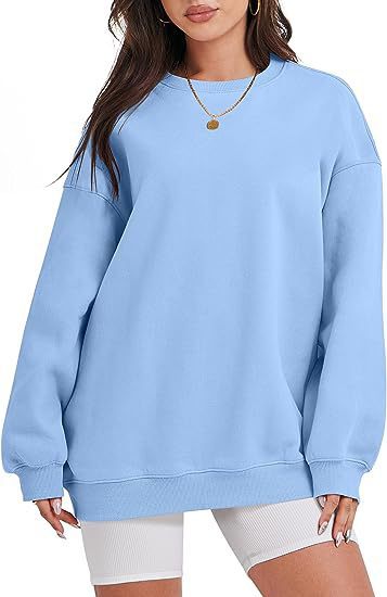 Damen nan extraweites Oversize-Sweatshirt mit überschnittener Schulter und angerautem Innenfutter Drune