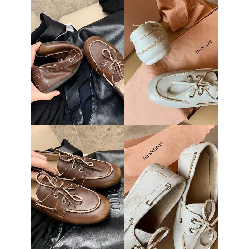 Damen Nautical Schnürbootsschuhe Drune
