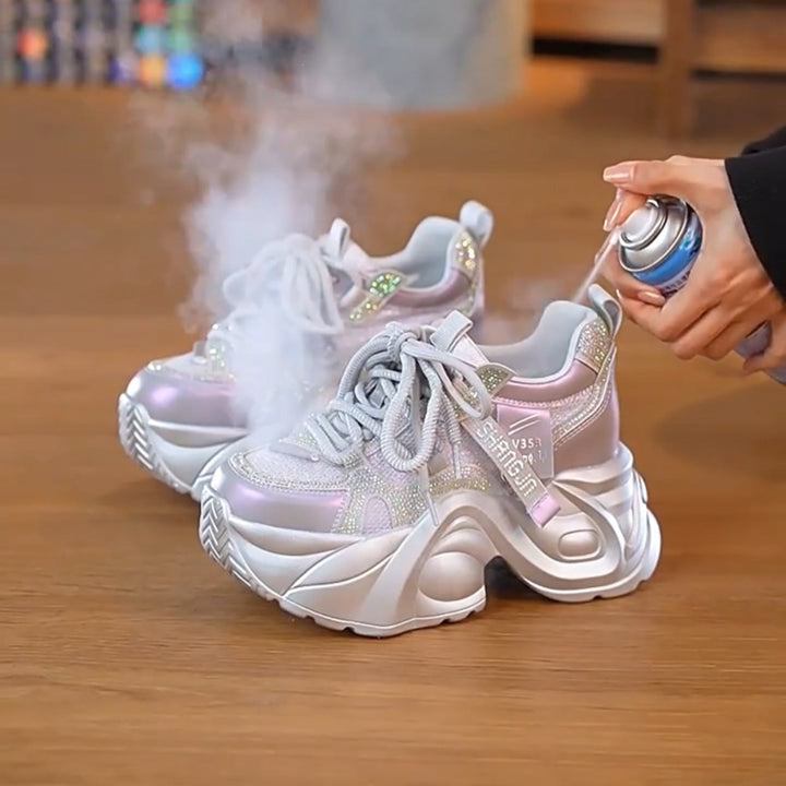 Damen Chunky Sneakers mit reflektierenden Elementen und innovativer Dämpfung Drune