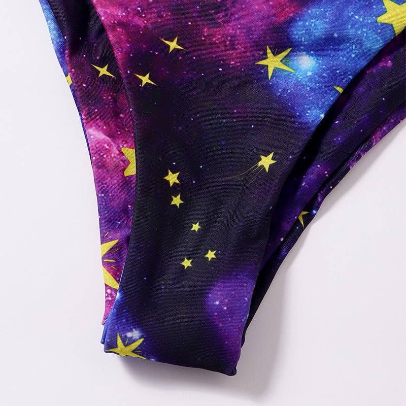 Damen Bikini-Set mit kreativem Galaxie-Design Drune
