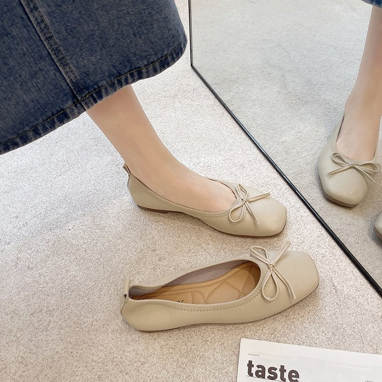 Damen Ballerinas mit elegantem Schleifen-Detail und hochwertigem Leder Drune