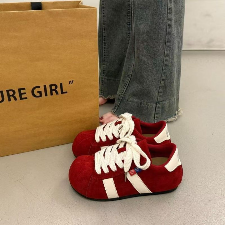 Damen Bequeme Sneaker mit modischer Schnürung und weichem Wildlederobermaterial Drune