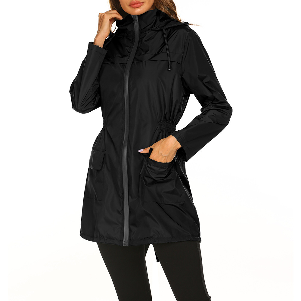 Drune | Damen Kapuzen-Regenjacke