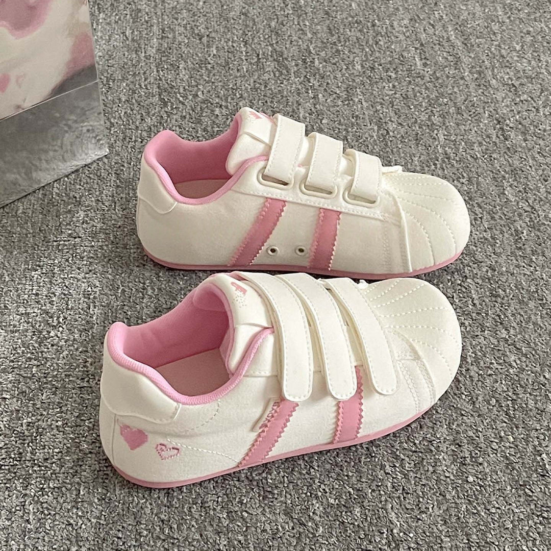 Damen Sneakers mit Velcro-Verschluss und lustigem Tierdesign Drune