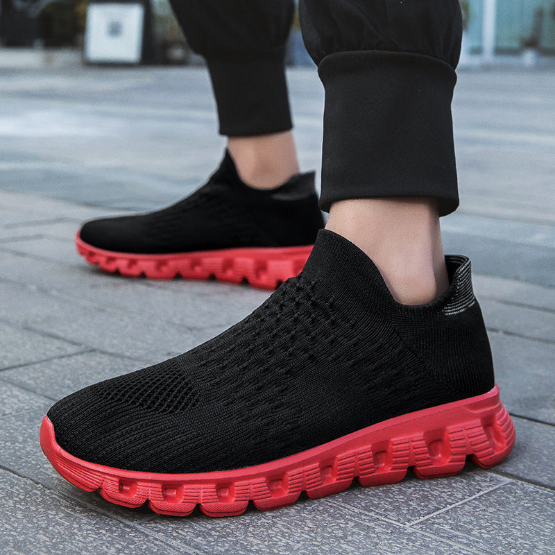 Damen Atmungsaktive Slip-On Sneakers mit dämpfender Sohle Drune