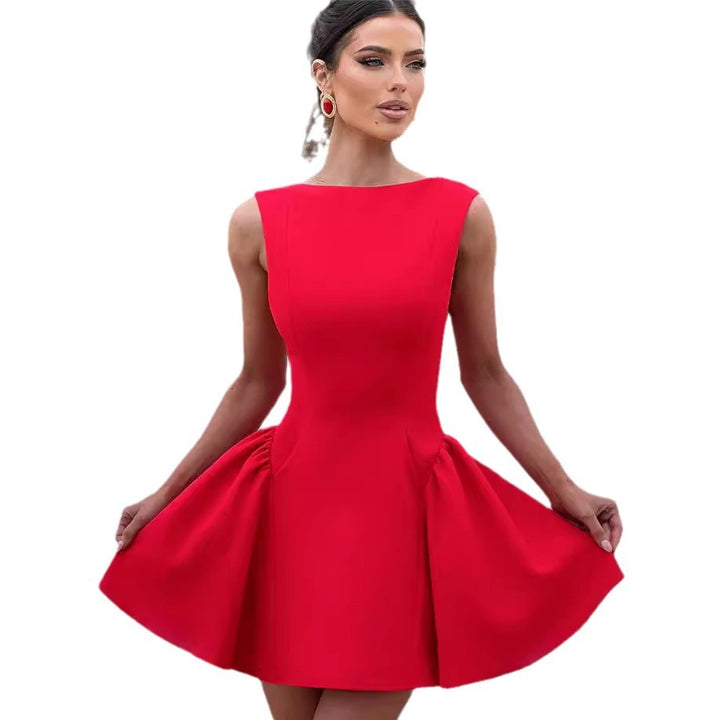 Damen Kleid mit A-Linien Schnitt und eleganter Silhouette Drune