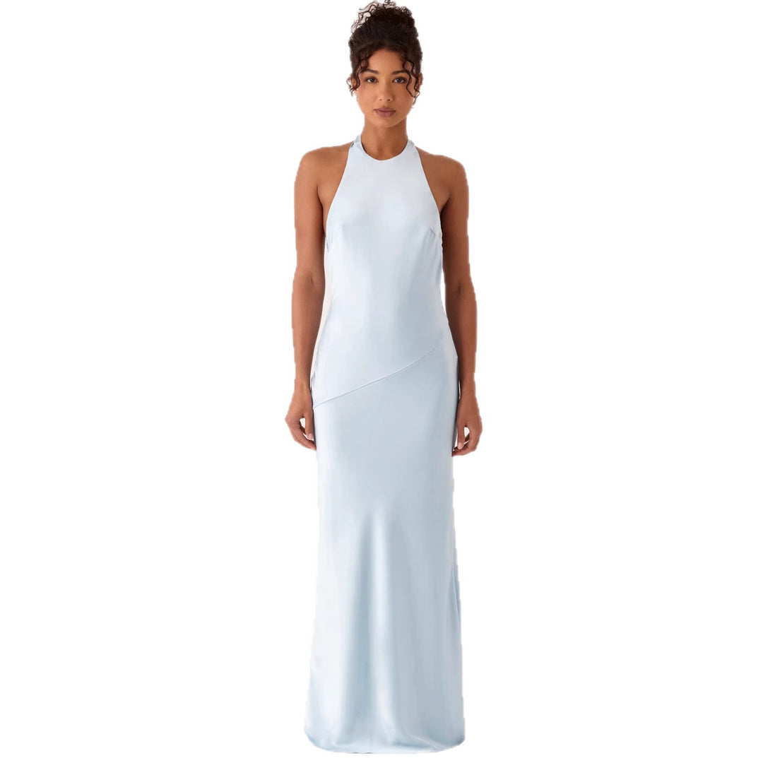 Damen Elegantes Abendkleid mit schickem Halterdesign und fließendem Stoff Drune
