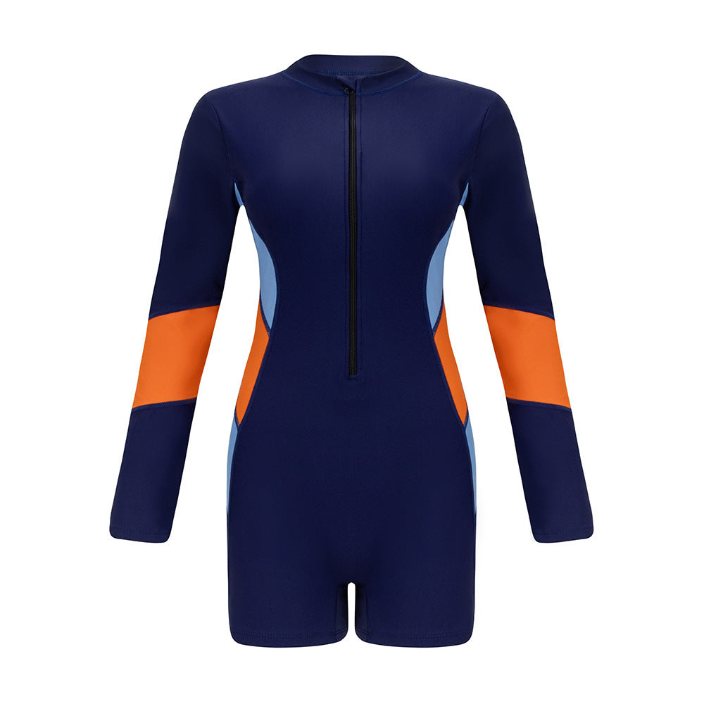Damen Sportlicher Langarm-Shortsanzug Drune