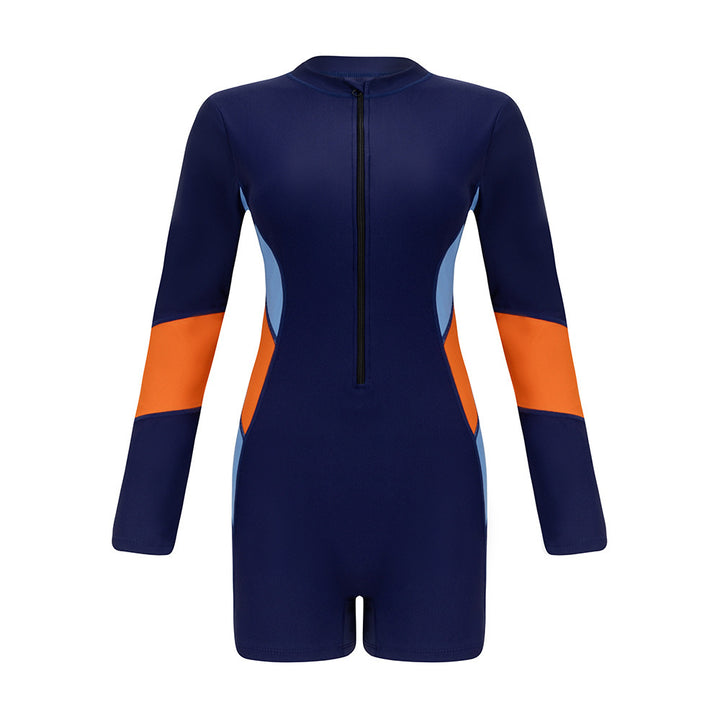 Damen Sportlicher Langarm-Shortsanzug Drune