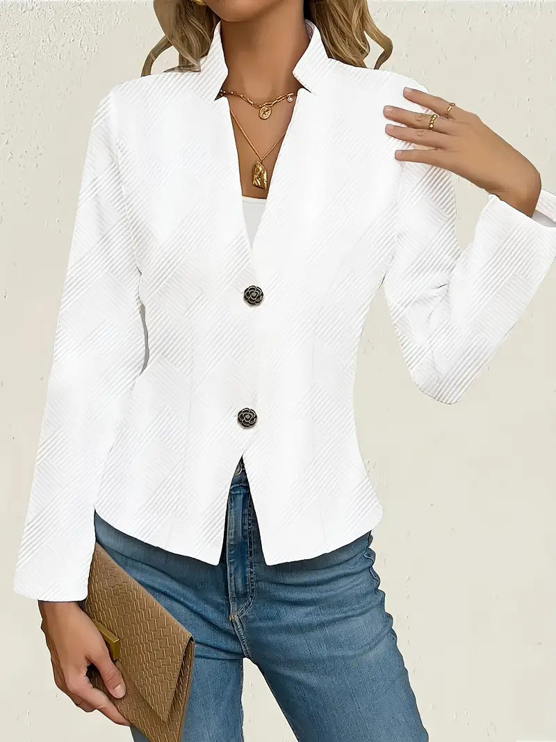 Damen Taillierte Blazerjacke mit elegantem Schnitt und Knopfdetails Drune