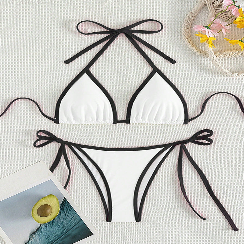 Damen Triangel-Bikini-Set mit verspieltem Bindesystem Drune