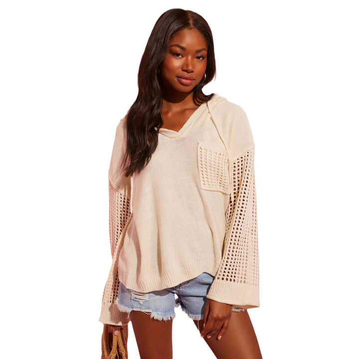 Damen luftige Strickpullover Drune