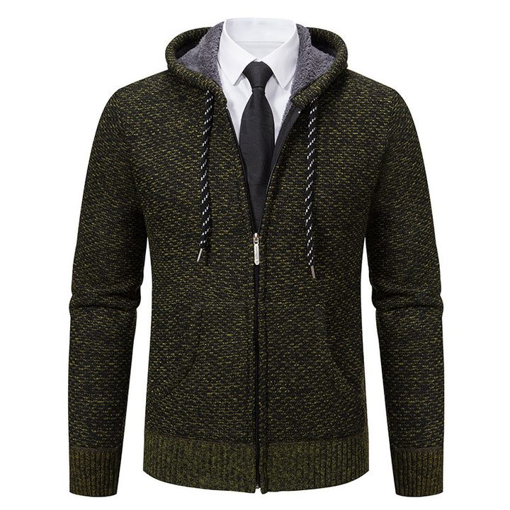 Herren stylische Kapuzenjacke mit weichem Innenfutter und eleganten Akzenten Drune