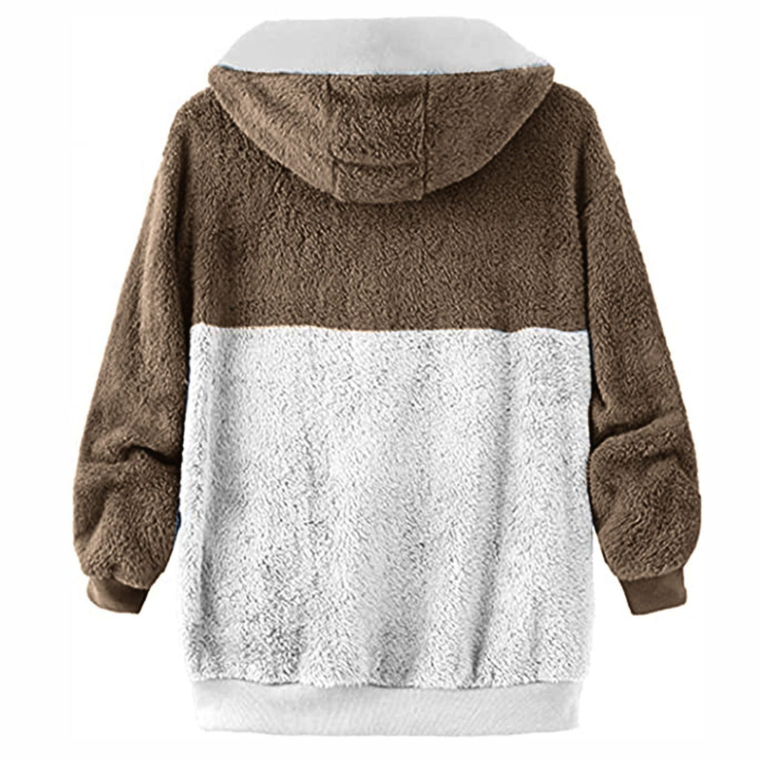 Drune | Sherpa Hoodie - Ultra-weiche Wärme - Kordelzug Kapuze - Lässiger Winterkomfort
