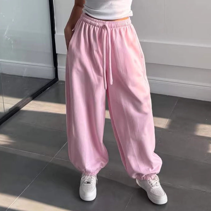 Damen Wohlfühlhose mit weitem Schnitt und elastischem Bund Drune