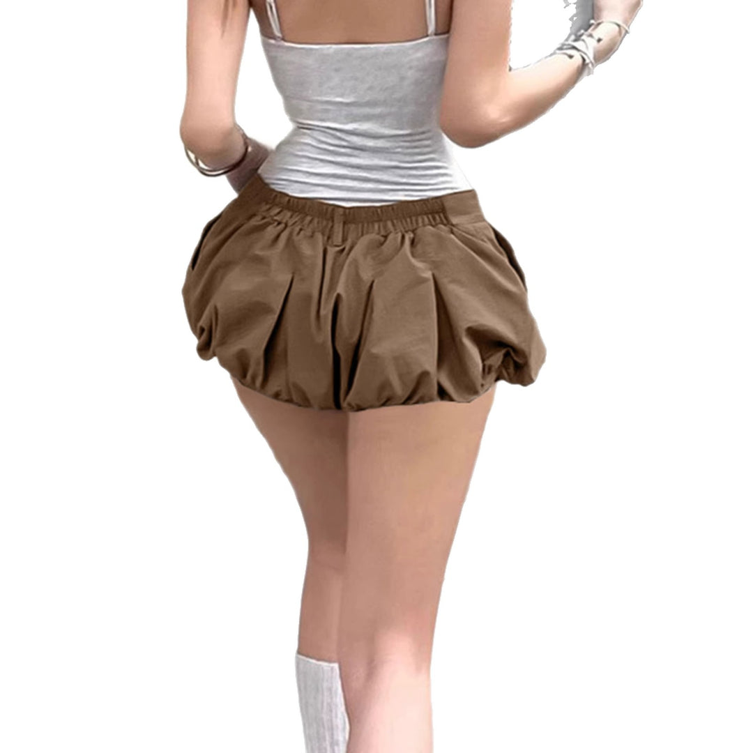 Damen Modische Falten-Shorts mit temperamentvollem Schnitt Drune