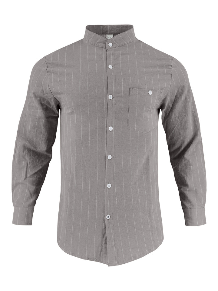 Herren Hemd mit modernem Streifenmuster Drune
