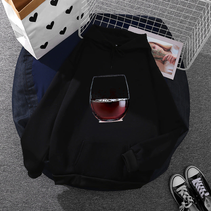 Damen Hoodie mit künstlerischem Glasdesign Drune