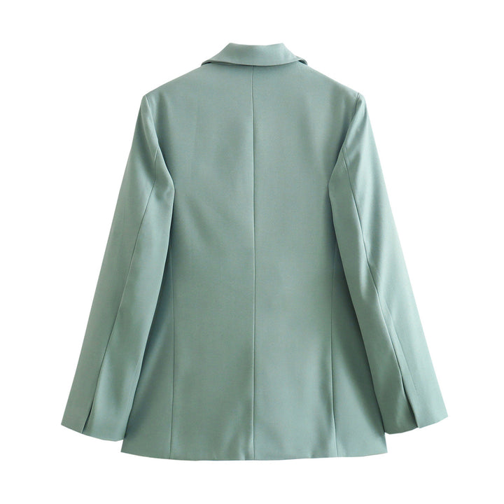 Damen elegante Blazerjacke mit modernem Schnitt und praktischen Taschen Drune