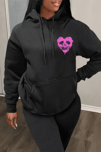 Herren Kapuzenpullover mit einzigartigem Totenkopfdesign Drune