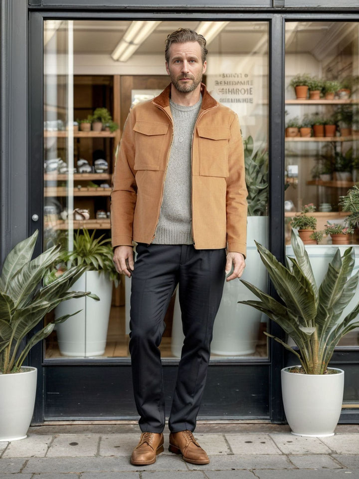 Herren Casual Utility-Jacke Drune