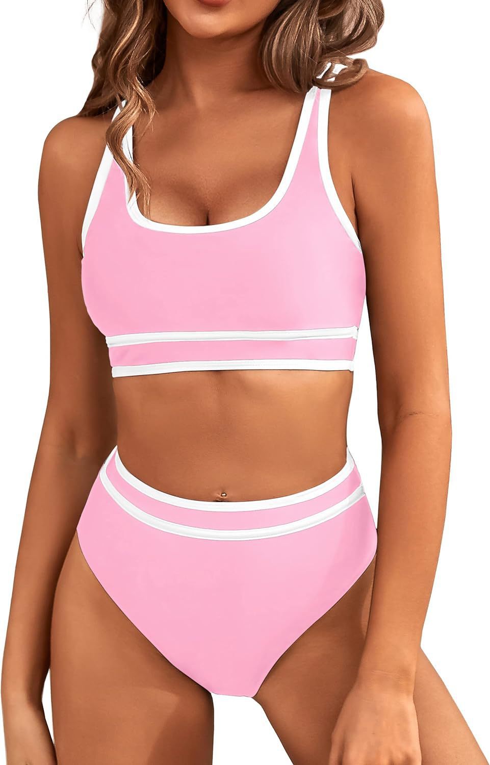 Damen Hochgeschnittener Sportbikini mit ergonomischem Design Drune