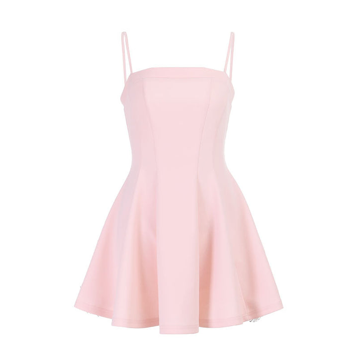 Damen Cocktailkleid mit schulterfreiem Design und fließendem Rock Drune