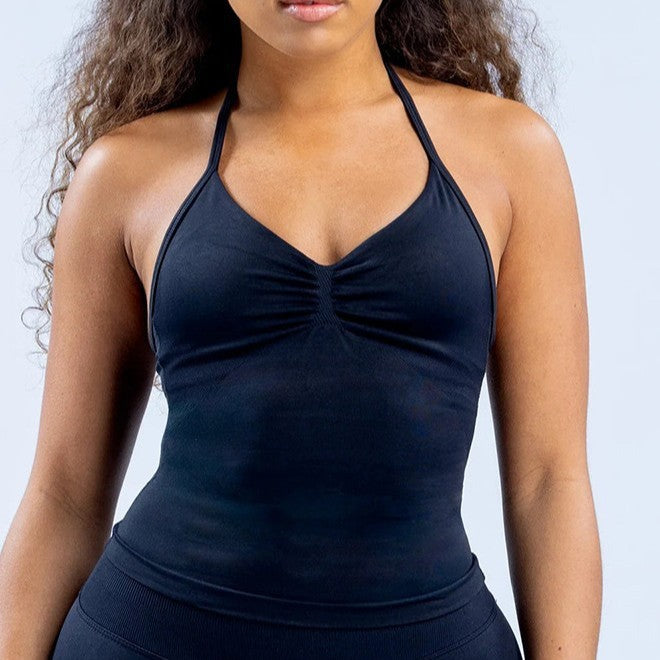 Damen Sportliches Oberteil mit verstellbaren Trägern und raffiniertem Raffungselement Drune