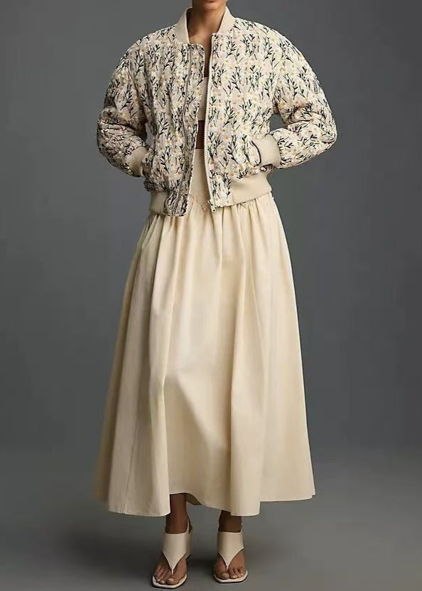 Drune | Bestickte Stepp Bomberjacke