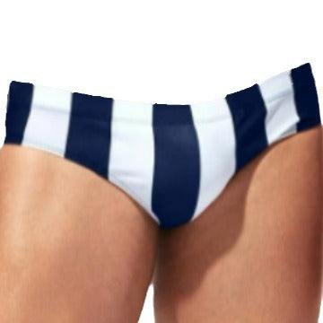 Herren Badehose mit breitem Streifenmuster Drune