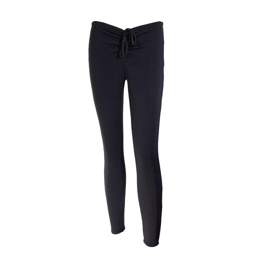 Damen Fleecegefütterte Leggings mit hohem Bund und Kordelzug Drune