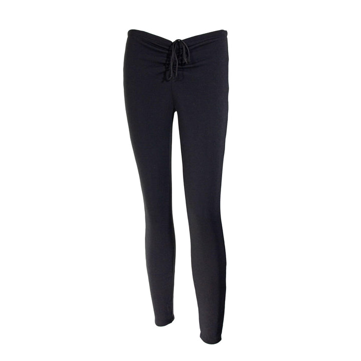 Damen Fleecegefütterte Leggings mit hohem Bund und Kordelzug Drune