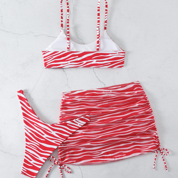 Damen Bikini-Set mit eleganter Wendewickelrock-Optik Drune