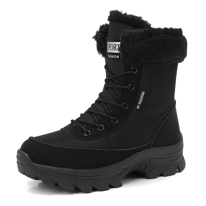 Damen winterliche Outdoor-Stiefel mit wärmeisolierendem Futter und rutschfester Sohle Drune