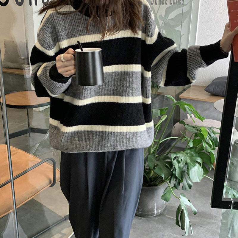Damen Oversize Strickpulli Drune