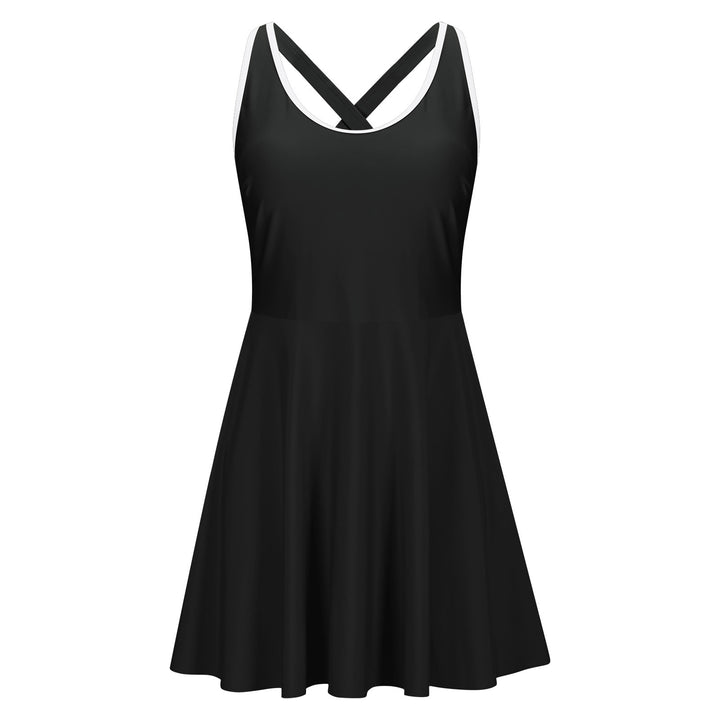 Damen Sportliches Schwimmkleid Drune