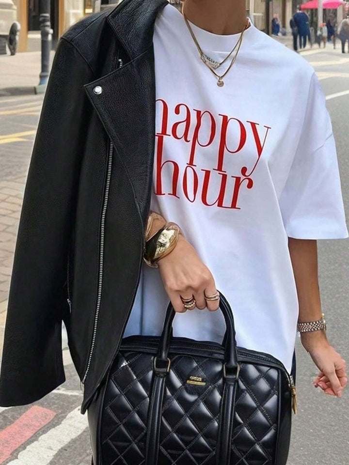 Damen T-Shirt mit künstlerischem Skelettmotiv und einzigartigem Druck Drune