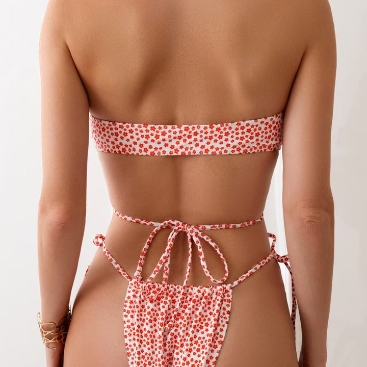Damen Triangel-Bikini mit verstellbaren Bindebändern Drune